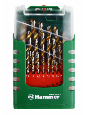 Набор сверл HAMMER No8 25шт. 1,0-13мм