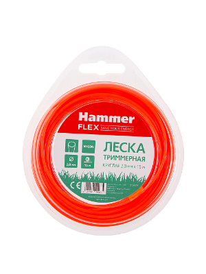 Леска для триммеров HAMMER TL ROUND 2.0mm X 15m