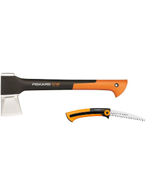 Набор FISKARS Топор X11-S +Ножовка 123870 Xtract  садовая