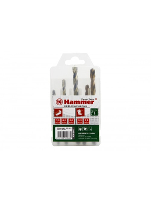 Набор сверл HAMMER подарок DR set No6 5pcs 5-8мм